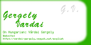 gergely vardai business card