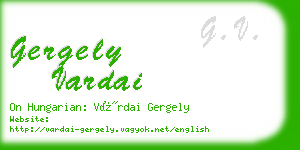 gergely vardai business card